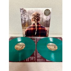 Taylor Swift evermore 藍綠膠 雙LP 彩膠 絕版 僅拆品相好, 如圖, 詳見包裝