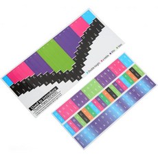 컬러 칼림바 스케일 스티커 엄지 피아노 키 스티커 연습용 쉬운 키 보호 유니버설 21톤 엄지 피아노, Universal 21 tone thumb piano, 1개