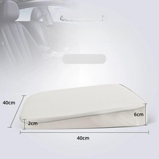 자동차 키높이 방석 반패드 사계절 시트, 1개, 기본 26cm 가죽 베이지화이트