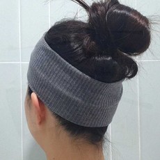 실내 뷰티 그레이 반다나헤어밴드 화장 스킨케어 세안머리밴드