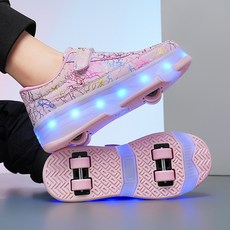 賣場新品2024新款安全可靠快速交貨兩輪Heelys滾輪鞋輪鞋男孩女孩兒童成人戶外運動旱冰鞋可拆卸輪鞋DZXJ, 黑色,38, 1個