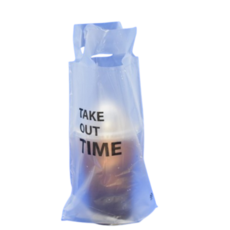 커피비닐 캐리어 1구 인쇄 200매 17x27+3, 무지 종이컵캐리어 25매