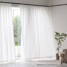 홈키안 형상기억 항균 단열 비침없는 두꺼운 쉬폰 차광 커튼