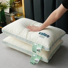 구름 경추 베개 항균 편백나무 칩 솜 베개, 12. 싱글엣지 하이 2개
