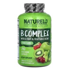 NATURELO B群 輔酶Q10 240粒 素食膠囊- 活力充沛，促進新陳代謝, 1個