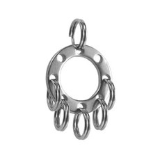 포켓 버클 금속 스테인레스 허리 클립 미니 걸이식 벨트 카라비너 야외 가제트 스틸 클립 멀티툴 가방, 03 D, 1개