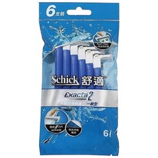 Schick舒適 高級防滑輕便刀刮鬍刀 6入組