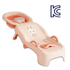 오브제 접이식 샴푸의자 KC인증 유아 누워서 샴푸 목욕 어린이 샴푸 머리감는 샴푸침대, 1개, 10.핑크 PU쿠션(접이식/샴푸대야 포함)