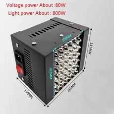 1600W 405nm UV LED 레진 경화 램프 365nm 395nm 자외선 PCB 솔더 접착제 잉크젯 바니시 페인트 스크린 인, 02 800W, 03 미국, 1