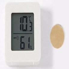 웨일베리나 벽부착형 거실 전자온습도계 (화이트) 온실 침실 아이방 디지털 사무실 측정기