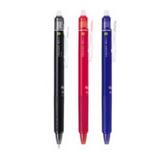 파이롯트 프릭션 지워지는 볼펜 0.5mm, 검정+빨강+파랑, 3개