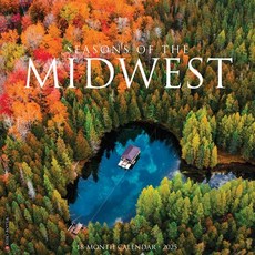 (英文圖書)Seasons of the Midwest 2026 12 X 12 Wall Calendar Spiral, Willow Creek Press Calendars, 英文, 螺旋裝訂