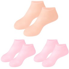 굿즈라이프 실리콘 보습 양말 발각질 뒤꿈치 풋케어, 55g, 3개, 2개입