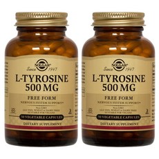 SOLGAR 左旋酪胺酸素食膠囊 500mg, 50顆, 2罐
