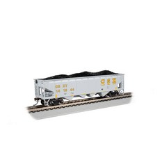 BACHMANN TRAINS 40 141944 옐로우 호퍼 CSX 스케일 쿼드 그레이 HO
