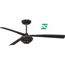 DC直流變頻吊扇 36吋 附遙控器 台灣製造, 黑