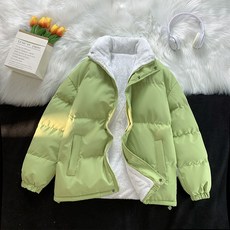 羊羔絨小牛津情侶款麵包服 防潑水短版棉外套