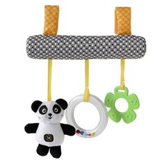 AUGLEKA 嬰兒安撫床鈴推車掛飾, 1個, 黑白熊貓