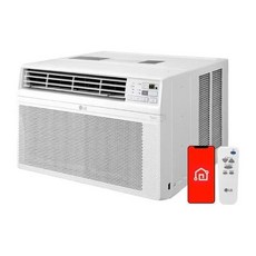LG 12 000 BTU 스마트 와이파이 지원 창문형 에어컨 LW1223ERSM (리퍼비시), LG 12,000 BTU 스마트 와이파이 지원 창문형