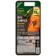 CJ 비비고 연어 스테이크, 60g, 1개
