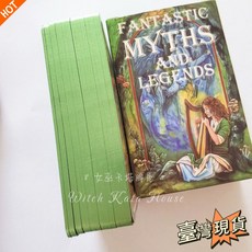 女巫卡塔牌屋 10.4*6.4cm鍍綠邊 魔法森林凱爾特傳說塔羅牌 桌遊 英文桌遊 占卜Fantastic Myth, 1個, 魔法森林卡爾特傳說塔羅牌,牌