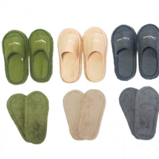 루체트리 청소신발 극세사 발걸레 주방 거실청소 바닥청소용품 슬리퍼, 그린(리필패드2P)