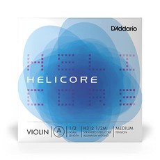 D'Addario Helicore 바이올린 싱글 A 스트링 1/16 스케일 미디엄 텐션, 1/2 Scale
