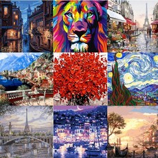 풍경 명화 취미 유화 그리기 인테리어소품 물감칠하기 취미그림 40x50