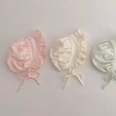 일상다많사 봄날 보넷 모자 미소 여름 아동모자 12개월아기보넷 신생아레이스보넷