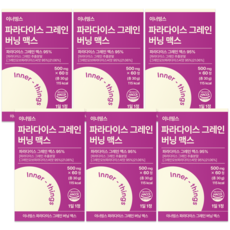 파라다이스 그레인 버닝 맥스 HACCP 인증, 6개, 60정