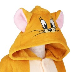 톰 제리 옷을 입고 톰과 캐릭터 코스프레 의상 변신 잠옷 홈웨어 나리키리 양털 방 착용 110 130 가을 겨울 할로윈 크리스마스 데일리 패션