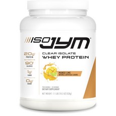 JymSupplementScience Jym Iso 透明分離乳清蛋白 芒果萊姆口味, 1個, 520g