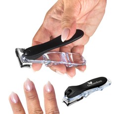 EZ Grip 360 Degree Rotary Stainless Steel Sharp Blade Fingernail Toenail Clipper Trimmer and Cut, 1개