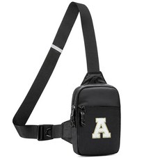 Vpoofree 남성용 미니 슬링 백 크로스바디 스몰 체스트백 캐주얼 트렌디 방수 경량 폰 크로스오버 데이팩 블랙 스몰 슬링백 스몰