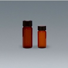 시료보관용 스크류캡바이알병 갈색 차광 유리 샘플 보존 장치 10개, 10ml
