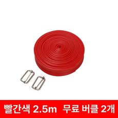 달리기밴드 육상 탄력밴드 고무 라텍스 트레이닝 운동 옐로우 튜빙 스포츠 밴드 달리기 증정, 1개, 탄력 2.5m 레드 1개 버클 2개 포함