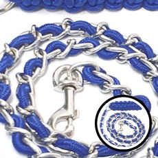 엠펫 로프체인 리드줄 블루 리드 내구성 리드줄 애완용 리드줄 강아지 리드줄 애완견 용품 로프줄 편안한 핸들 반려동물 용품 용이한 사용