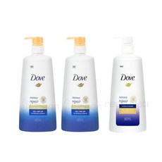 도브 인텐스 리페어 샴푸 680ml x 2p + 컨디셔너 660ml 세트, 1세트