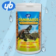 다팜아쿠아 YB 와이비 감마루스 안전캡 거북이 건조 옆새우 먹이 사료 대형 1000ml 1L 100g