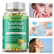 Buporai Soursop Graviola 膠囊 支持呼吸系統、正常消化、健康皮膚, 60組
