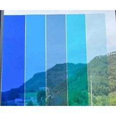 투명 단열 차광 시트 글래스 필름 벽지 100x100cm, 블루 80x100