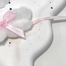 娃衣配飾 娃娃配件 可愛娃衣天使翅膀毛絨蝴蝶結翅膀裝飾配件10cm娃bjd棉花娃萬圣節 配飾, 1個, F