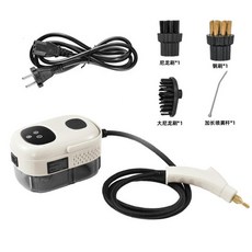 高溫高壓廚房蒸汽清洗機 清潔機 廚房空調油煙機 洗地機 小型 家用 高效滅菌 高效去污 顯示屏設計 快速排水, 白色低配