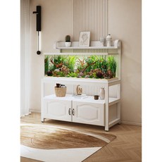 沁心家居 多層魚缸置物架 鐵藝家用魚缸櫃 魚缸底櫃, 1個, 【其他顏色】層高可調60-80,50x30x144cm【不含魚缸】