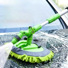 세차밀대 차 세차봉 밀대걸레 셀프세차 분무형 브러시, 1. 세차 세트 (7.5m 수도관), 4. 7.5m 호스 일체형 밀대