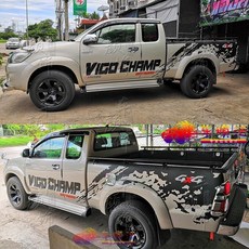 適用於猛禽F150福特ranger坦途五十鈴拉花大通T70長城炮貼 汽車貼紙貼膜 個性車貼 皮卡車身改裝, E款, 1個