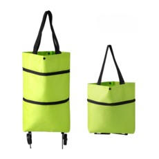 지노 휴대용 접이식 장바구니, 그린, 1개