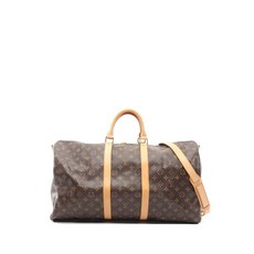 루이 비통 중고 2006 55 키폴 반둘리에 보스턴 모노그램 트래블 백