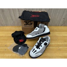 3G Dial Racer 保齡球鞋 白黑色 換底鞋 左右手皆可, 1個, JP26.5/US8.5