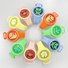 KC인증 허브오일 LED 모기밴드 팔찌 썸머밴드 한글박스 랜덤발송, 리필제